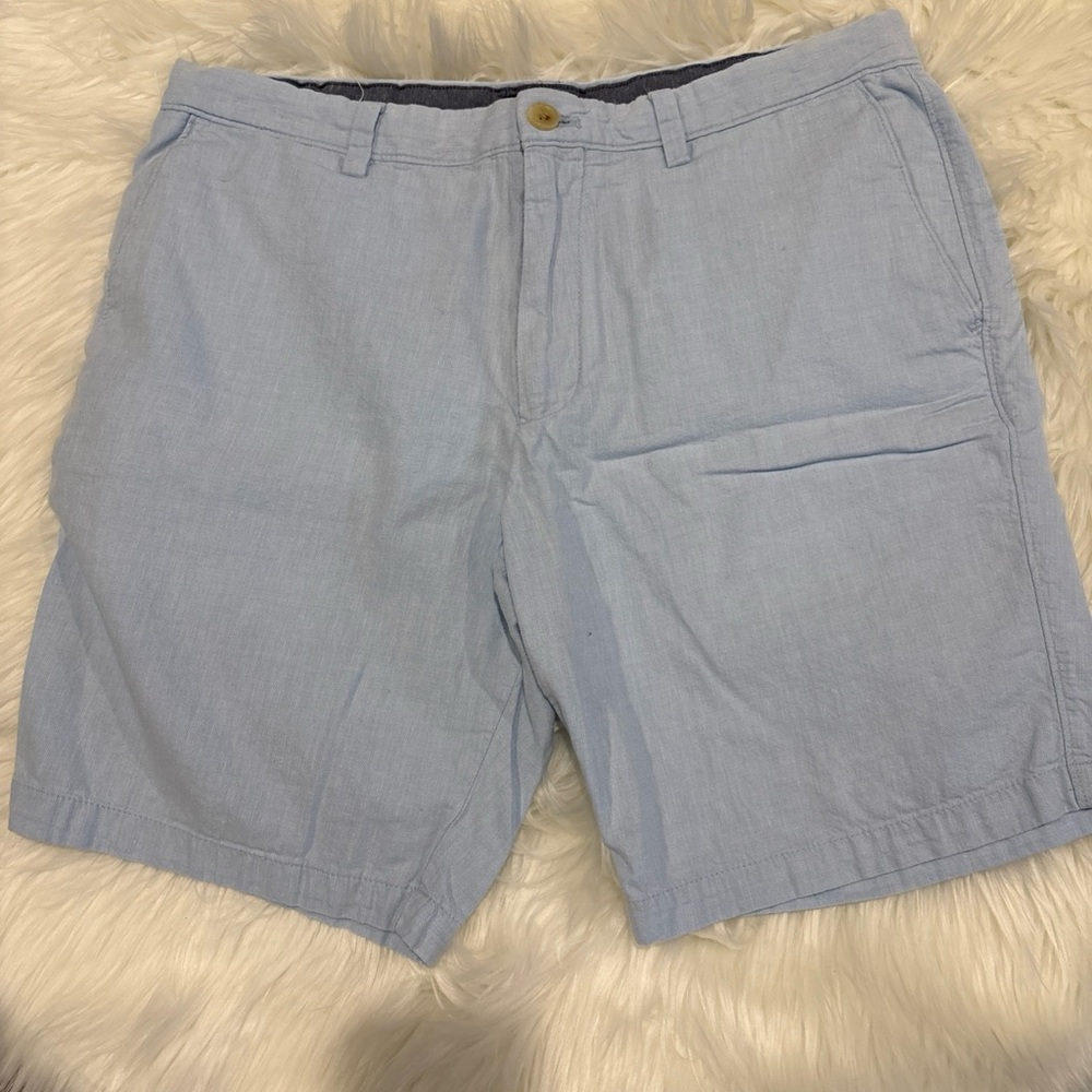 Men’s Banana Republic Light Blue Shorts In Size 34 Waist 80% Cotton 29% Linen